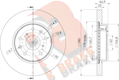 R BRAKE 78RBD26041