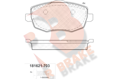 R BRAKE RB1621-703