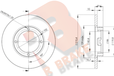 R BRAKE 78RBD21160