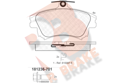 R BRAKE RB1236-701