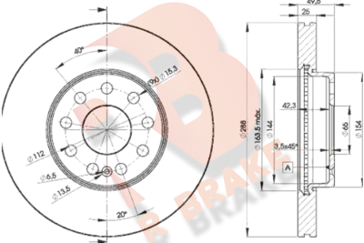 R BRAKE 78RBD25615