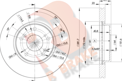 R BRAKE 78RBD21705