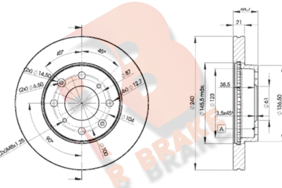 R BRAKE 78RBD21701