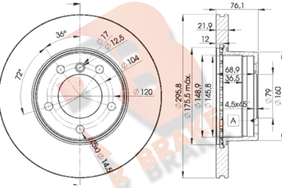 R BRAKE 78RBD14839