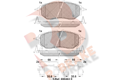 R BRAKE RB1697-066