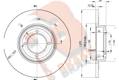 R BRAKE 78RBD24642