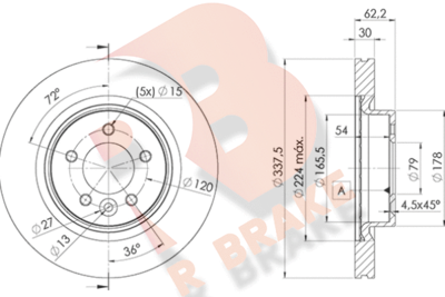 R BRAKE 78RBD27362