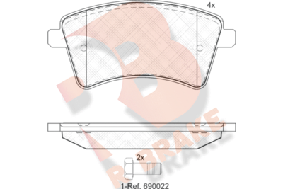 R BRAKE RB1854-200