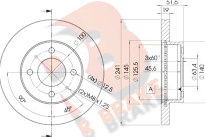 R BRAKE 78RBD21008