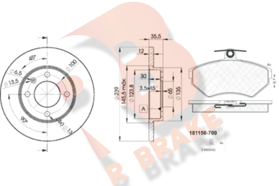 R BRAKE 3R11563300 R BRAKE 3R11563300