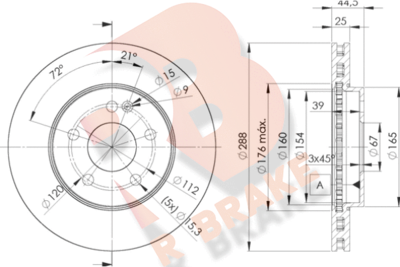 R BRAKE 78RBD20117