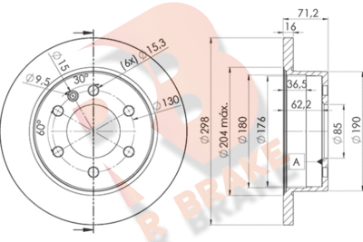 R BRAKE 78RBD20191