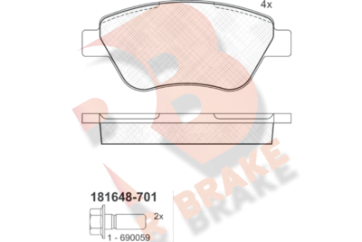 R BRAKE RB1648-701