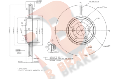 R BRAKE 78RBD27357