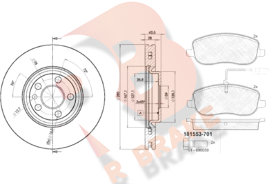 R BRAKE 3R15534678 R BRAKE 3R15534678