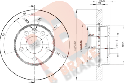 R BRAKE 78RBD23015