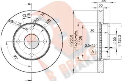 R BRAKE 78RBD23265