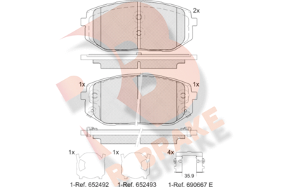 R BRAKE RB2429 R BRAKE RB2429