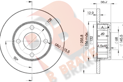 R BRAKE 78RBD24012