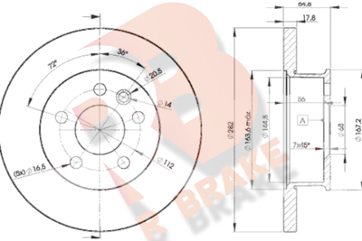 R BRAKE 78RBD23012