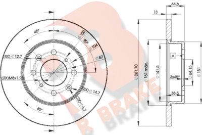 R BRAKE 78RBD20841