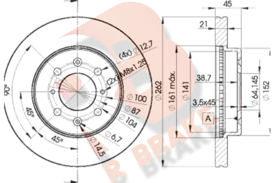 R BRAKE 78RBD21700