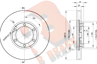 R BRAKE 78RBD22376