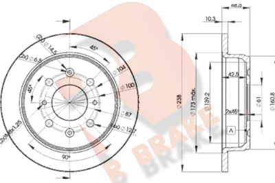 R BRAKE 78RBD21703