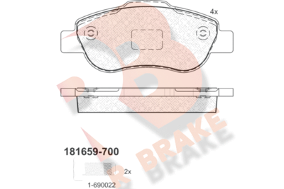 R BRAKE RB1659-700