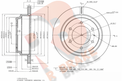 R BRAKE 78RBD22547