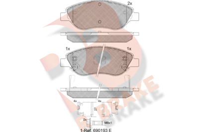 R BRAKE RB1445-208