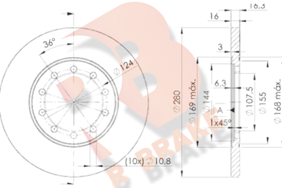 R BRAKE 78RBD25631