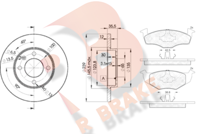 R BRAKE 3R11783300 R BRAKE 3R11783300