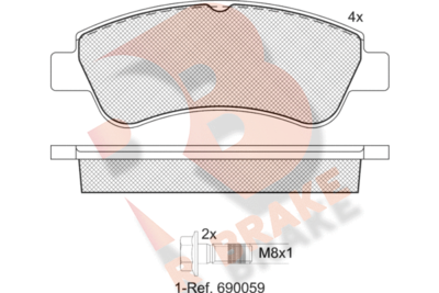 R BRAKE RB1388-701