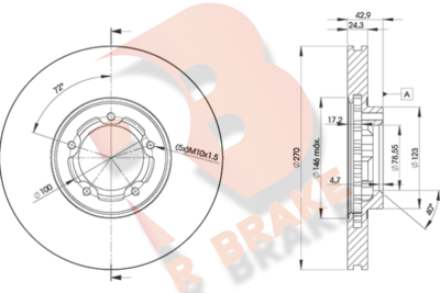 R BRAKE 78RBD25611