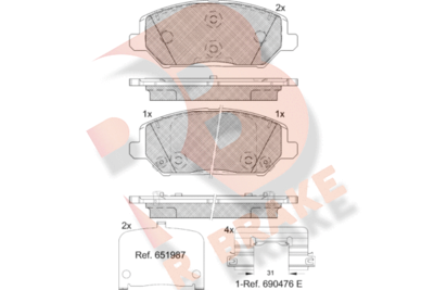 R BRAKE RB2320 R BRAKE RB2320