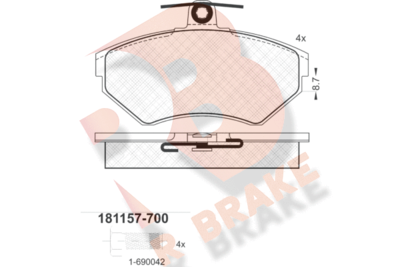 R BRAKE RB1157-700