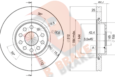 R BRAKE 78RBD25618