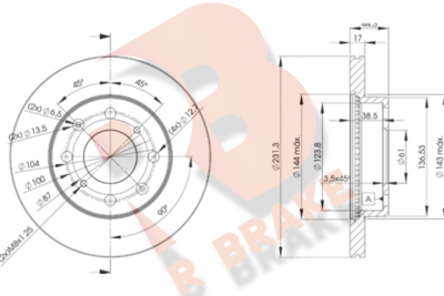 R BRAKE 78RBD21702