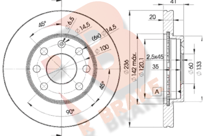 R BRAKE 78RBD21440