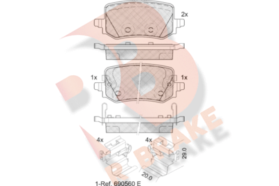 R BRAKE RB2421 R BRAKE RB2421