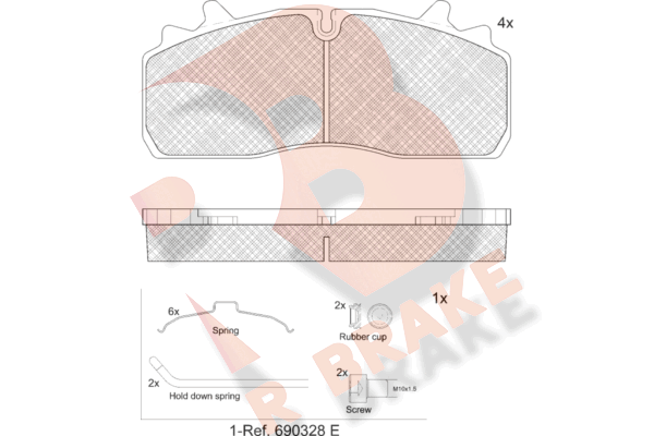 R BRAKE RB2455-066