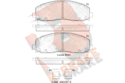 R BRAKE RB2054