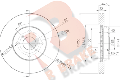 R BRAKE 78RBD22038