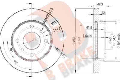 R BRAKE 78RBD27101