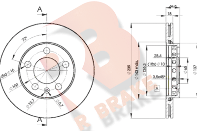 R BRAKE 78RBD25308