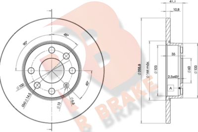 R BRAKE 78RBD29058