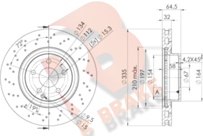 R BRAKE 78RBD23056