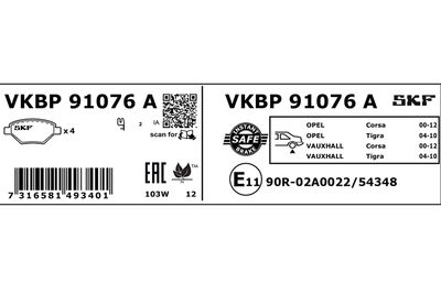 SKF VKBP 91076 A