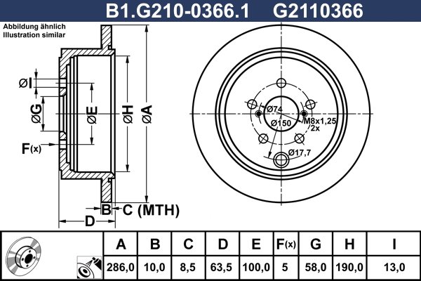 GALFER B1.G210-0366.1